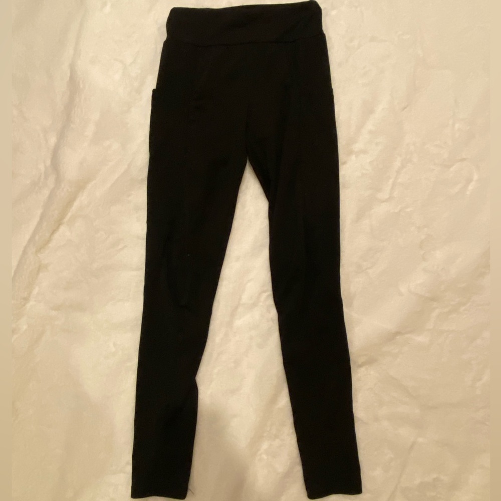 Black High Waisted Leggings with Pockets
